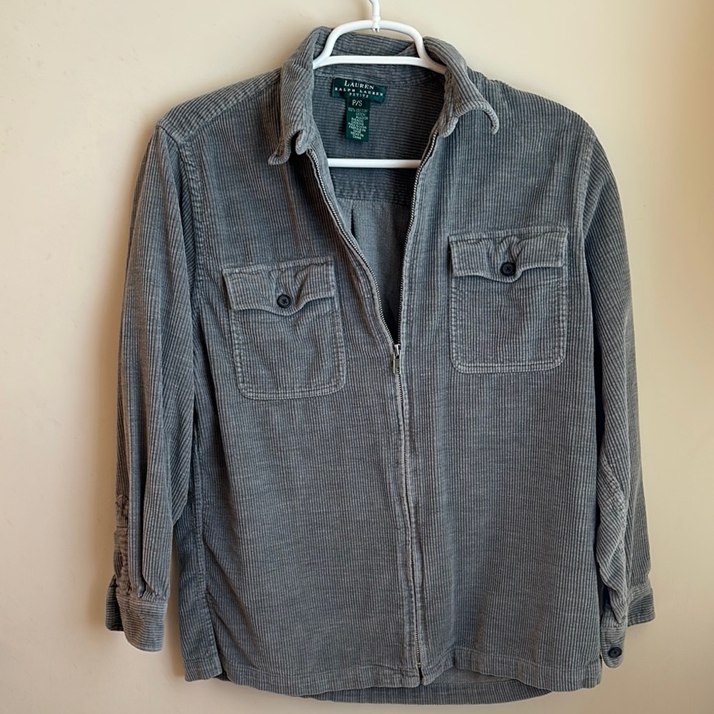Ralph Lauren women’s Gray Corduroy Jacket